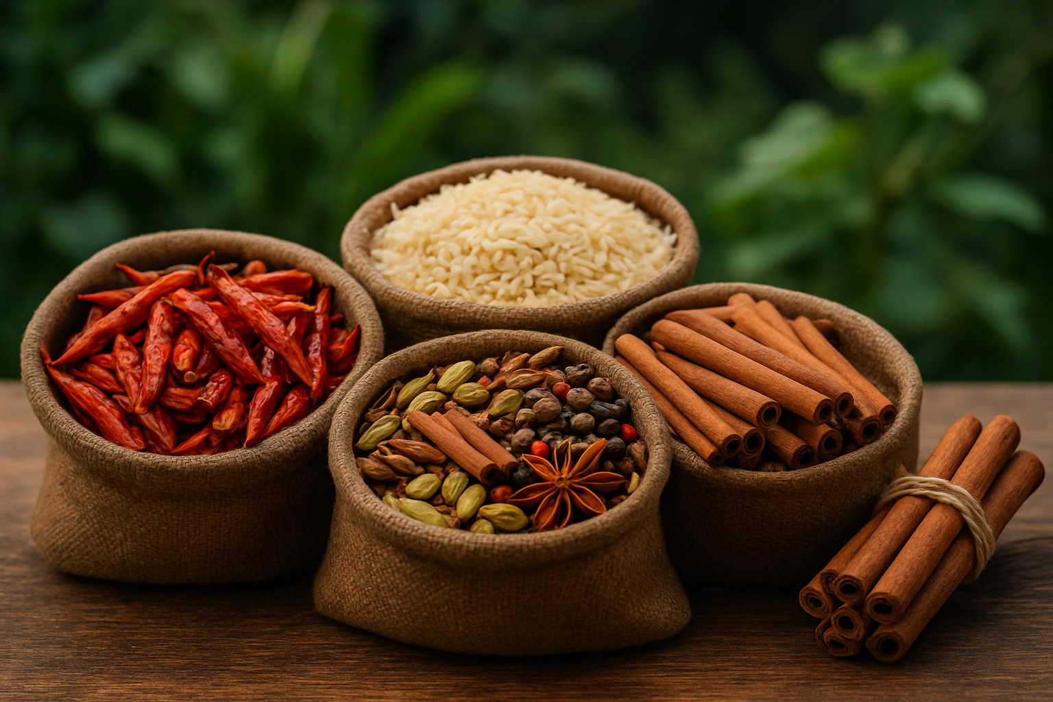 High-quality export of spices and rice from Trade Bloom